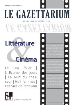 Couverture_Gazettarium_papier_#1_Litterature_&_Cinema